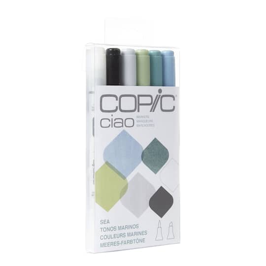 Copic&#xAE; Ciao Marker Set, 6 Color Sea